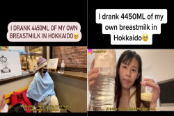 Seorang Ibu Minum ASI Sendiri karena Tak Rela Jika Dibuang