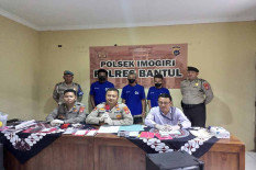 Tiga Bandar Judi Togel di Imogiri, Bantul Ditangkap Polisi
