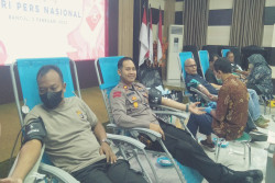 Peringati HPN 2023, Jurnalis Bantul Gelar Donor Darah