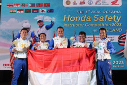 Instruktur AHM Ukir Prestasi di Kompetisi Safety Riding Asia & Oceania