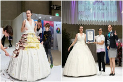 Bikin Gaun Pengantin dari Kue, Tukang Roti Ini Pecahkan Rekor Dunia