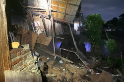 Tanah Longsor akibat Hujan Deras Semalam, 3 Bangunan di Wirobrajan Rusak Parah