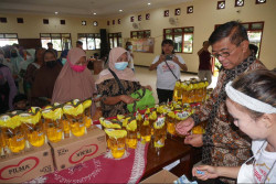 Sinar Mas-Harian Jogja Gelar Bazar Migor Murah di Panggungharjo, Antrean Warga Mengular