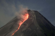 Api Diam Terpantau di Area Kubah Lava Merapi