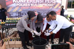 Polres Kulonprogo Ungkap Kasus Pelanggaran Hukum Selama Triwulan Pertama 2023