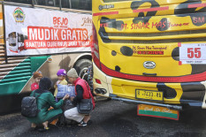 Suasana Ceria Tampak Tersirat di Wajah Ribuan Warga Jawa Tengah yang akan Berangkat Mudik