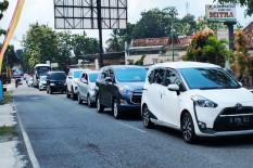 Kendaraan Mulai Mengular di Jalur Wisata Gunungkidul
