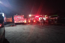 Kebakaran Terjadi di Garasi Bus Maju Lancar Jalan Wonosari