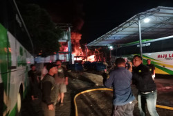 Kebakaran di Garasi Bus Maju Lancar, Ini Penjelasan Polisi
