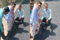 Heboh, Jalan Rusak di India Rupanya Diaspal dengan Karpet