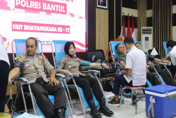 Peringati Hari Bhayangkara ke-77, Polres Bantul Gelar Donor Darah
