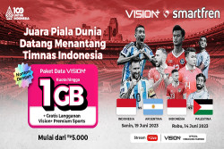 Streaming Pertandingan Persahabatan Indonesia-Argentina, Makin Mudah dengan Paket Data Smartfren Vision+