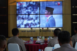 Polda DIY Ikuti Upacara Hari Bhayangkara Ke 77 Secara Virtual