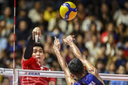 Voli Putra AVC Challenge Cup 2023, Indonesia Kalahkan Sri Lanka