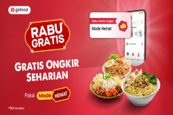 GoFood Luncurkan Program Rabu Gratis, Jaminan Gratis Ongkir Seharian dengan Mode Hemat