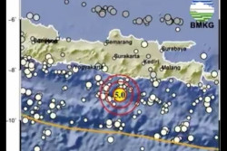 Gempabumi Magnitudo 5 Landa Pacitan, Sabtu 19 Agustus 2023