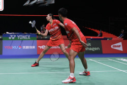 Pasangan Dejan/Gloria Tumbangkan Wakil Jepang di Fase Awal Kejuaraan BWF 2023