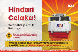 Beraktivitas di Rel Kereta Api Siap-Siap Dipidana