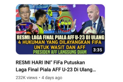 FIFA Dikabarkan Beri Sanksi Wasit Final Piala AFF U-23, Ini Faktanya