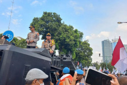 Ribuan Personel Polisi Amankan Pendaftaran Bacapres-Bacawapres di KPU RI