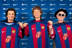 Ada Logo Rolling Stones di Jersey Barcelona, Begini Penampakannya