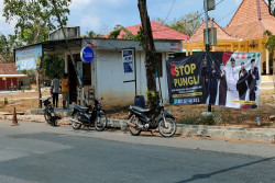 Spanduk Stop Pungli Disebar di Dekat TPR Wisata Gunungkidul