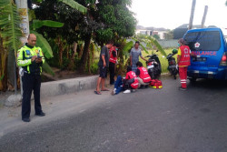 Mabuk, Seorang Pemuda Pengendara Motor Menabrak Tiang Listrik di Bantul