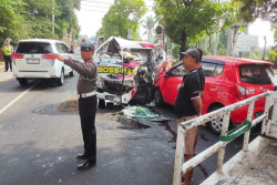 Kecelakaan Beruntun Terjadi di Jalan Jogja-Solo, 1 Orang Terluka
