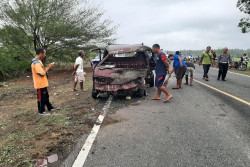 Kecelakaan Terjadi di JJLS, Libatkan Dump Truck dan Mobil
