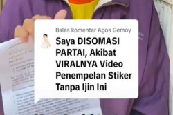 Viral Copot Stiker Gambar Caleg di Rumah Tanpa Izin, Agos Gemoy Dapat Somasi Bakal Diseret ke Jalur Hukum