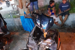 Gara-gara Lampu Utama Mati, Dua Motor Terlibat Tabrakan di Bantul