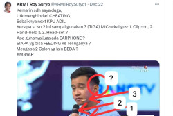 CEK FAKTA: Roy Suryo Sebut Ada Kecurangan, KPU Sebut Gibran Tak Kenakan Ear Feeder tapi Cantolan Mik