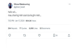 Dipanggil Wir oleh Netizen, Gibran Balas Sapa Warganet Halo Wir