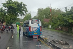 Hendak Piknik ke Gua Pindul, Minibus Rombongan Wisatawan Garut Terguling di Jalan Wates