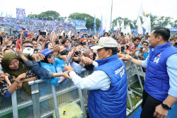 Acara Demokrat di Malang, Prabowo Sebut AHY Aset Bangsa