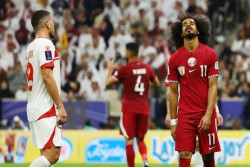 Babak Pertama Final Piala Asia, Qatar Unggul 1-0 Atas Yordania Lewat Penalti