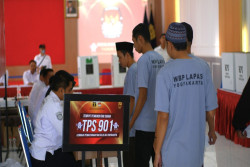 Pemungutan Suara Ulang 2 TPS Khusus Lapas Wirogunan Diikuti 197 Pemilih