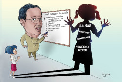 Praba Pangripta Gelar Pameran Tunggal Kartun dan Karikatur