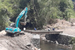 Percepat Pengerjaan, Pengembang Tol Jogja-Solo Seksi 2 Bangun Jembatan Bailey di Kali Bedog