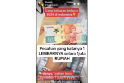Uang Keluaran Baru Pecahan 1 Juta Beredar, Begini Faktanya