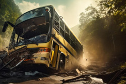 Bus Terguling Masuk Sungai, 25 Orang Meninggal Dunia