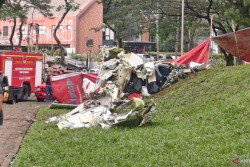 3 Jenazah Pesawat Jatuh BSD Tiba di RS Polri, Posko Ante mortem dan Post Mortem Dibuka