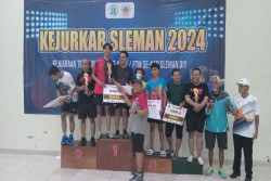 124 Atlet Tenis Meja Berlaga di Ajang Kejurkab Sleman 2024
