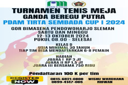 Sejumlah Tim Siap "Adu Smash" di Laga Tenis Meja PDAM Tirta Sembada Cup I 2024