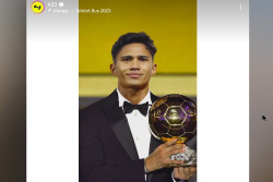 433 Posting Meme Marselino Raih Ballon d'Or Usai Jebol Gawang Arab Saudi, Disukai Erling Haaland