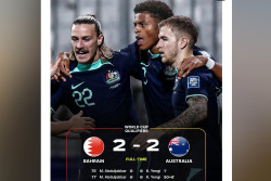 Hasil Bahrain vs Australia Skor 2-2: Indonesia Tetap di Peringkat 3 Klasemen Sementara Grup C Kualifikasi Piala Dunia Zona Asia