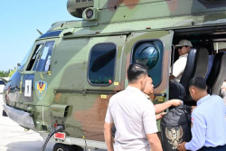 Presiden Prabowo Naik Helikopter ke Majalengka untuk Panen Raya Bersama Petani
