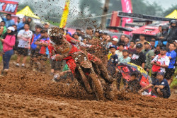 Lawan Trek Ekstrem, CRF Tetap Melesat Raih Podium di Kejurnas Motocross 2025 Wonosobo
