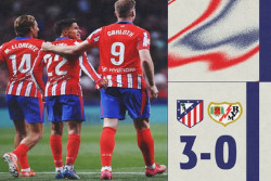 Atletico Madrid Pesta Gol ke Gawang Rayo Vallecano 3-1