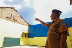 Atap Ruang Kelas SDN Kledokan Ambrol, Bupati Sleman Pastikan Perbaikan Dilakukan Secepatnya